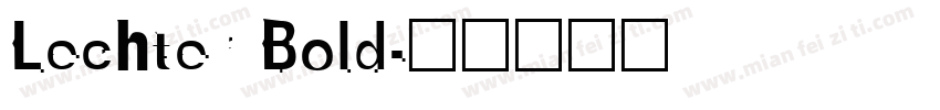 Lechter Bold字体转换